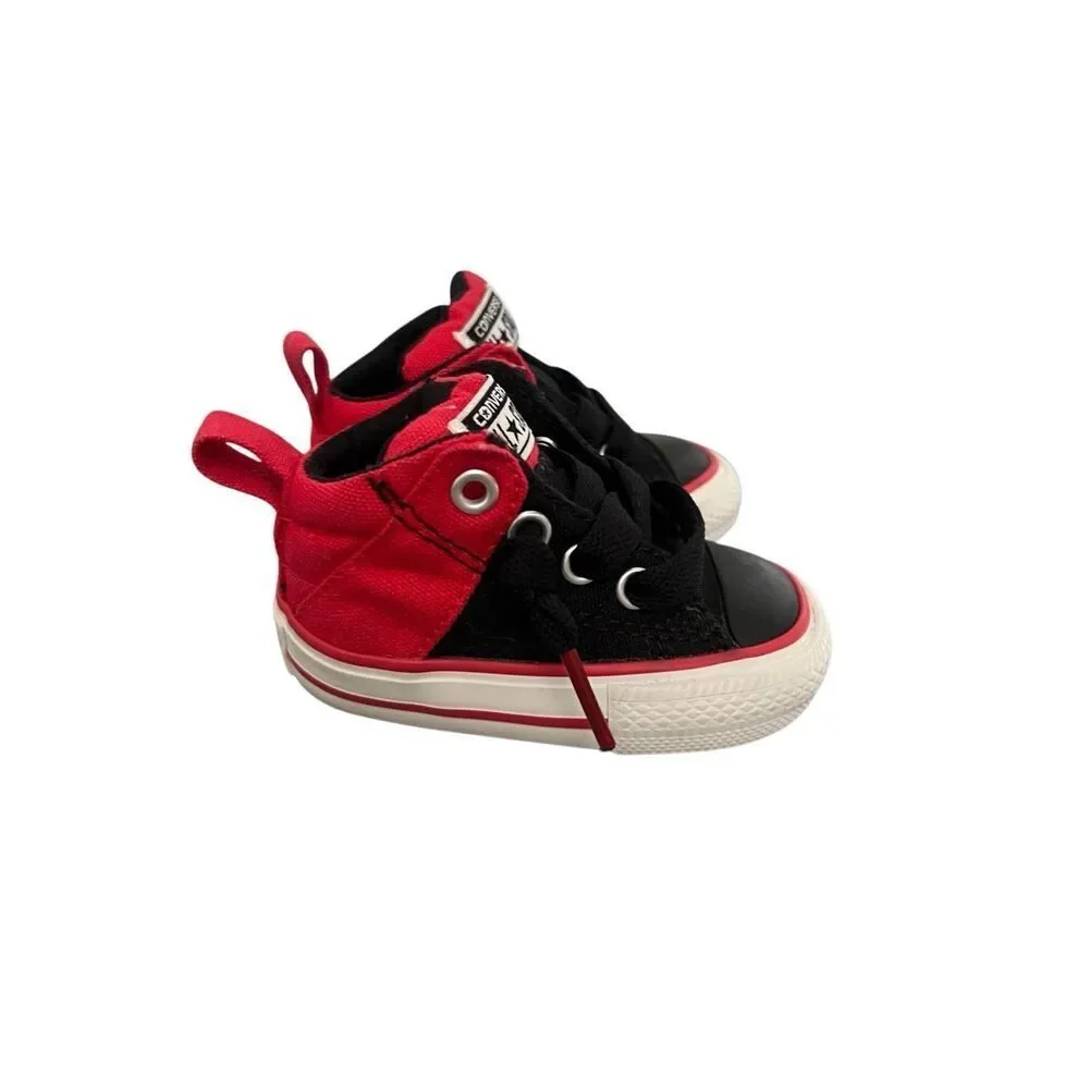 Converse Red‎ and Black Shoes Size 2